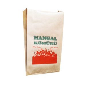 Çizgili Kraft Kömür Ambalajı  1,5 kg. (25x8,5x45)