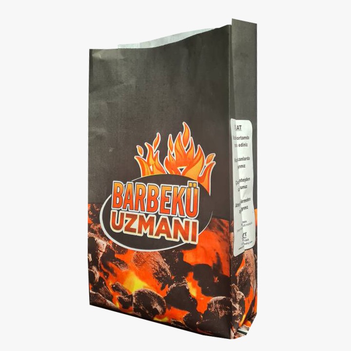 Barbekü Uzmanı Kömür Ambalajı 1kg. (21x8x39) - Görsel 2